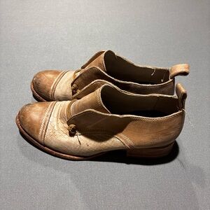 Freebird Brown and Tan Ankle Boots